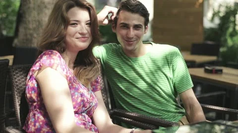 Young happy couple with tablet computer, steadicam shot HD Stock Footage 11820600