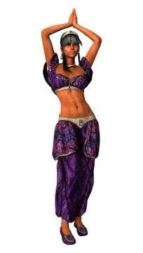 Young Harem Dancer Illustrazione stock