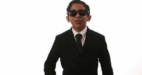 Young Hispanic Boy Has An Idea And Decides To Write It In His Notebook Stock Footage 105418188