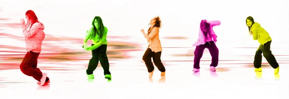 Young house dancer Stock Illustration
