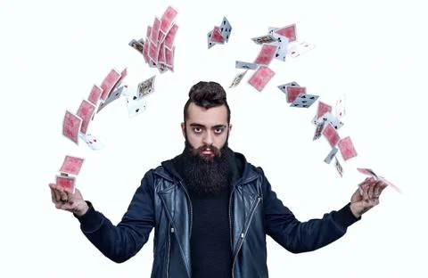 Young illusionist Stock Photos