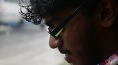 Young indian boy wating during rain Stock Footage 59998800