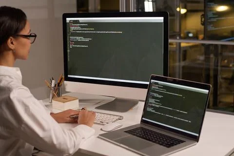 Young IT Worker Developing Code Stock Photos