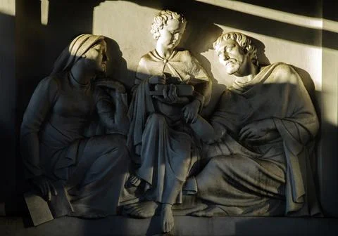 Young kid accepting jointer tool as a gift. Stock-Fotos