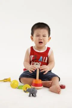 Young kid crying Stock Photos