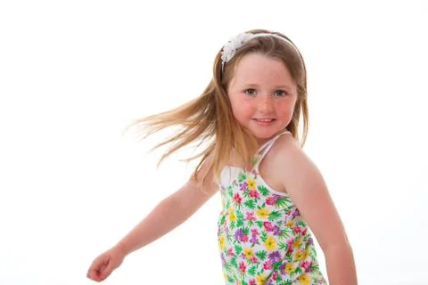 Young kid dancing Stock Photos