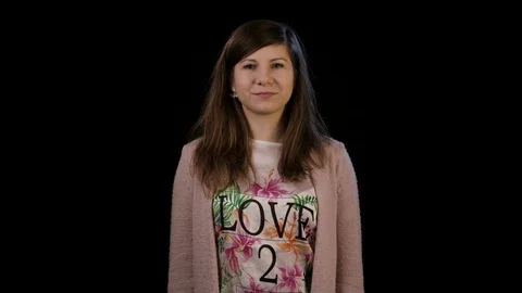 A Young Lady Gesturing Uncertainty Stock Footage 86592678