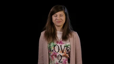 A Young Lady Gesturing Uncertainty Stock Footage 86592909