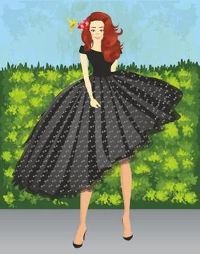 Young lady Stock Illustration