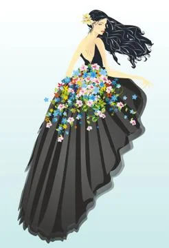 Young lady Stock Illustration