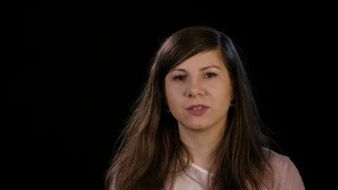 A Young Lady Immitating a Toothache Stock Footage 86623825