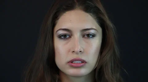 The Young Lady smiles Stock Footage 22772439