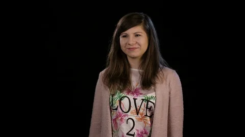 A Young Lady with a Splitting Headache Stock Footage 86618352