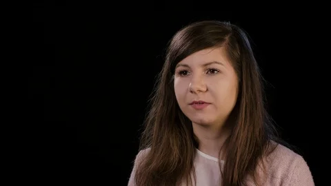 A Young Lady with a Splitting Headache Stock Footage 86624027