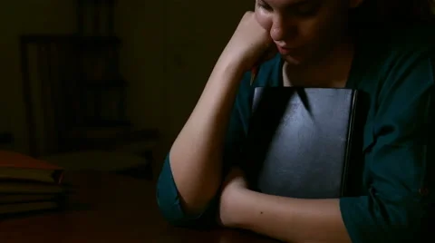 Young Lady Thinking Stock Footage 59088288