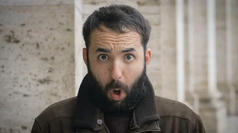 Young latin man making funny face at camera.jokes,fun Stock Footage 112282667