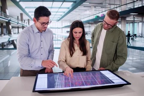 Young Latina Engineer Analyzing Big Data Stock Photos