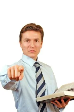 Young lawyer accusing Stock Photos