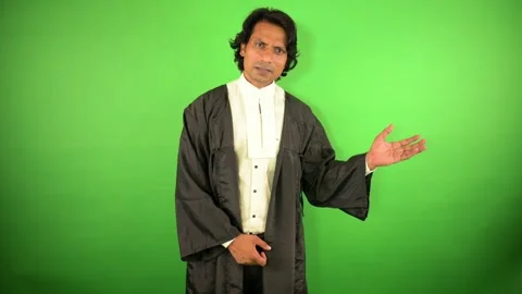 Young Lawyer gesturing to underscore his arguments Stock Footage 295927498