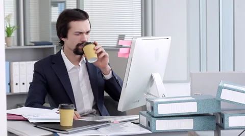 A Young Lawyer at the Workplace Stock Footage 61729929