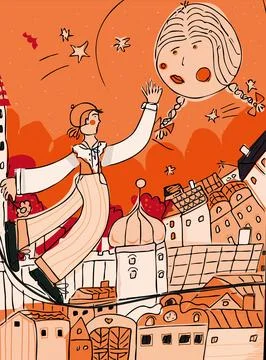 Young Love Stock Illustration