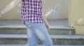 young lovers - a boy and a girl kissing HD Footage