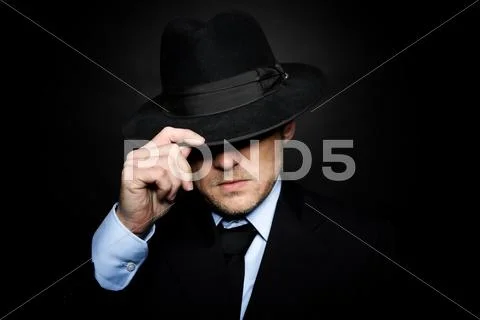 Young mafia man Stock Photos