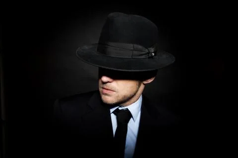 Young mafia man Foto stock