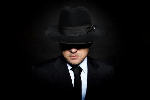 Young mafia man Stock Photos