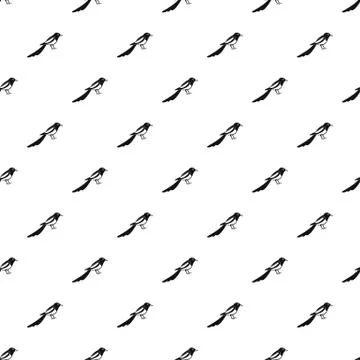 Young magpie pattern seamless vector 스톡 일러스트