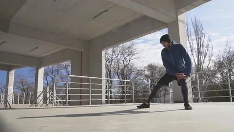 Young male runner training Stock Footage 103389587