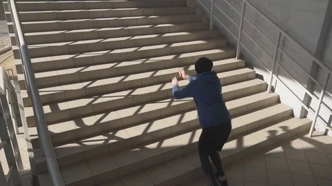 Young male runner training Stock Footage 103389700