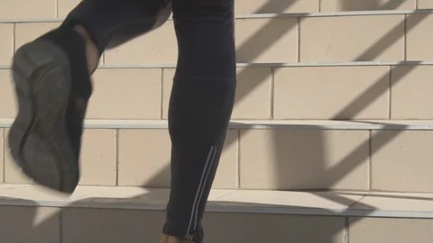 Young male runner training Stock Footage 103389746