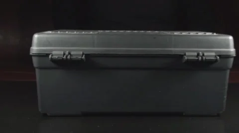 Young Male Taking Some Tools Out Of The Toolbox Front-Shot Vídeos de archivo 34163672