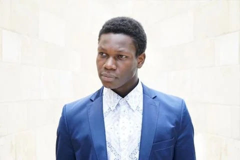Young man of african descent Stock Photos