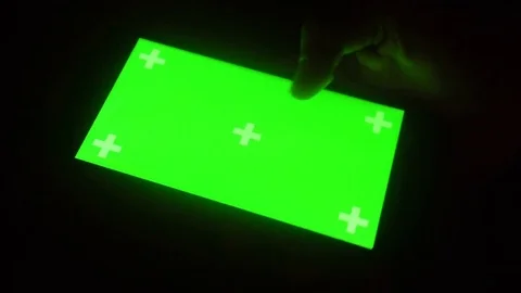 A young man and a green screen smartphone Stock Footage 82130089
