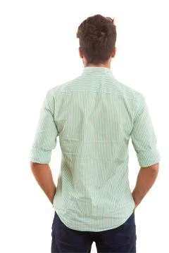 Young man with back turned to camera Stock Photos