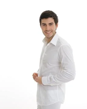 Young man in the bathroom Stock Photos