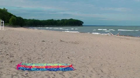 Young Man on Beach Video stock 7899051