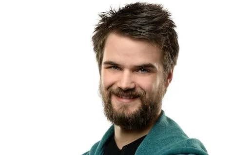 Young Man with Beard Stock Photos
