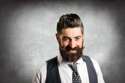 Young man with a beard Stock Photos