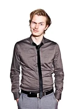 Young Man Is Blinking Photos