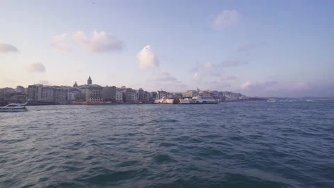 Young man boarding the ferry. Stock Footage 212765115