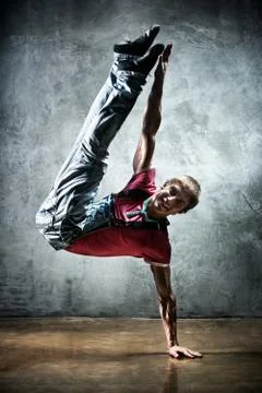 Young man break dance Foto stock