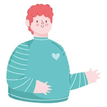 Young man cartoon Stock Illustration