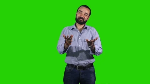 Young man clapping hands. Stock Footage 92734302