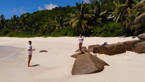 The young man controls the drone. Stock Footage 102046590