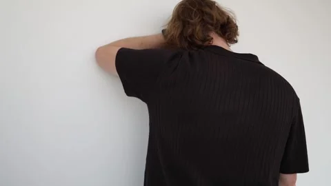 Young man coping with university rejection Stock Footage 338277194