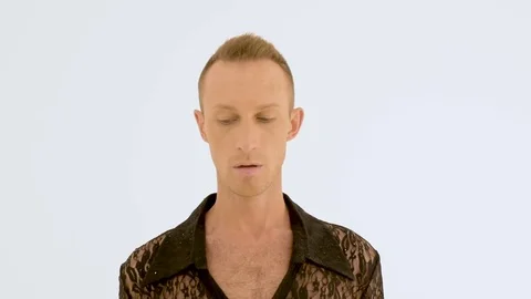 A young man is dancing. Close-up Video stock 81716582