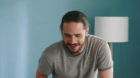 Young Man Is Dancing Stock Footage 134874015